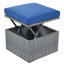 Lit de jour rétractable en osier pour patio - Confort et style luxueux pour votre espace extérieur