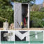 3 ft. W x 2 ft. D Outdoor Metal Lean To Shed with Sloping Roof, Lockable Door-2007689489
