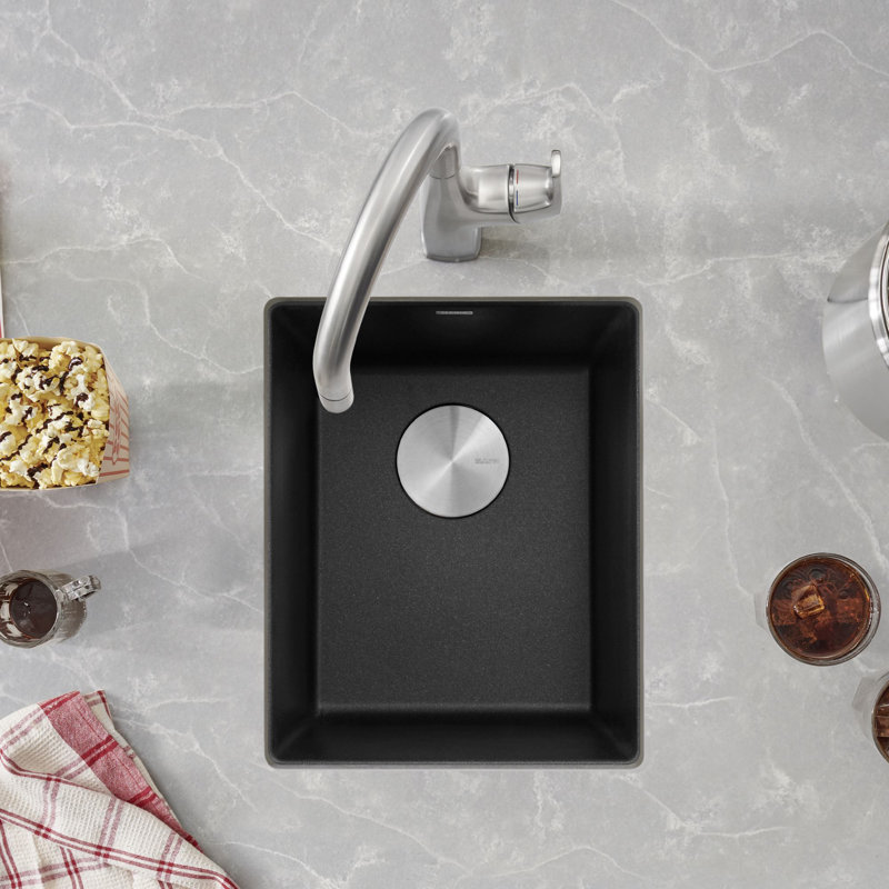 Precis SILGRANIT 13" Undermount Bar Sink, Anthracite
