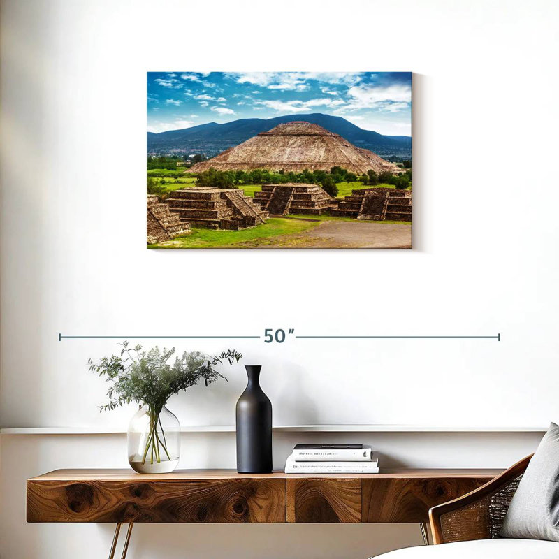 Aztec Pyramid, 20" H x 30" W
