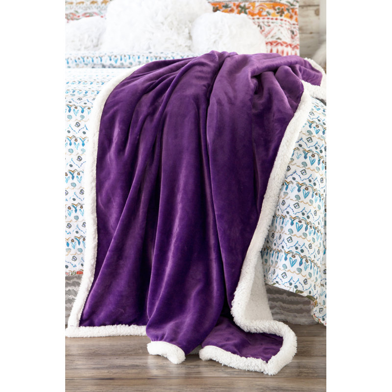  Couverture Sherpa, Mauve