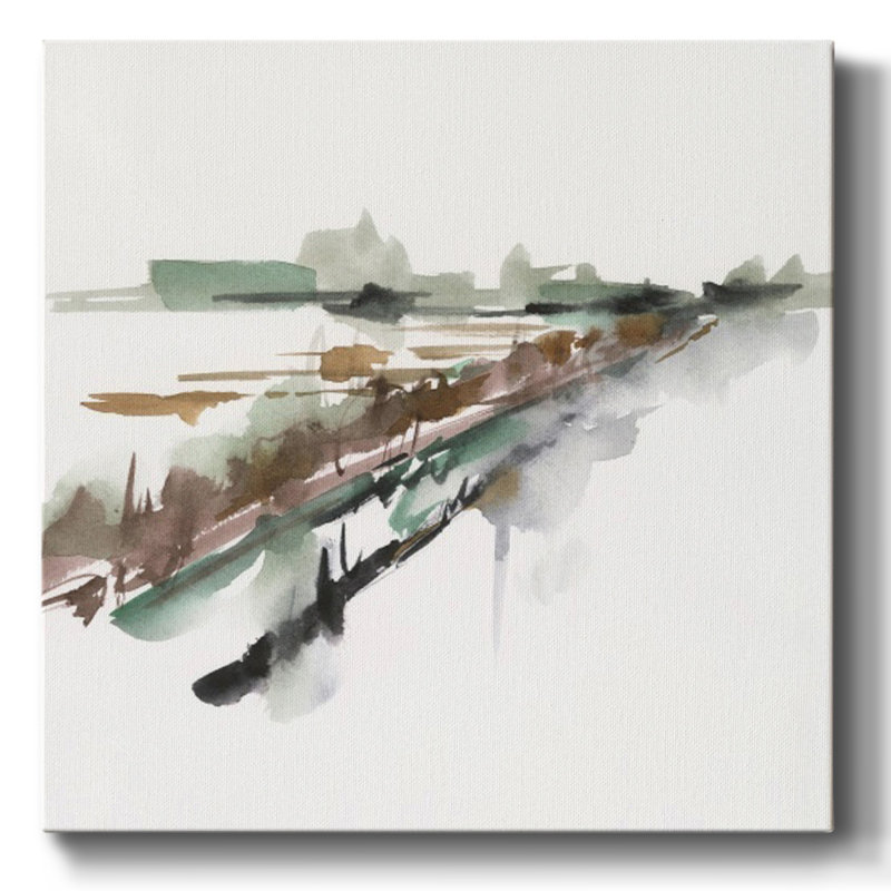 Rainy Fields I-Gallery Wrapped Canvas, 16" H x 16" W x 1.5" D