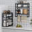 2 Pack Multifunctional Bamboo Towel Organizer Wall Mount Storage Rack-1597933971