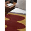 Center Blob Organic Shape Background 100% Cotton Woven Throw-96225838-96225839