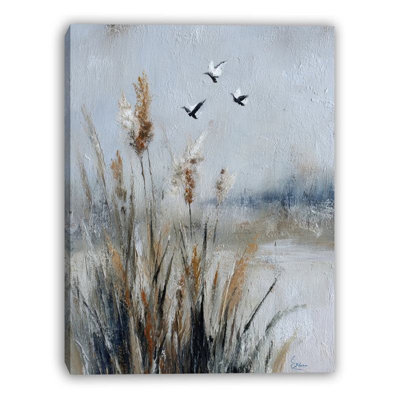 «Coastal Flight Moment», art mural sur toile tendue, H 16 po x l 12 po x P 1 po