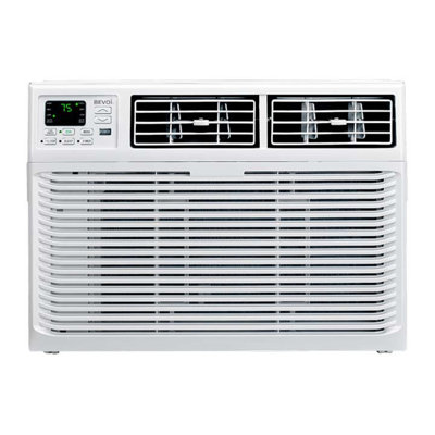 Climatiseur de fenêtre Bevoi 12 000 Btu avec chaleur 220v en blanc