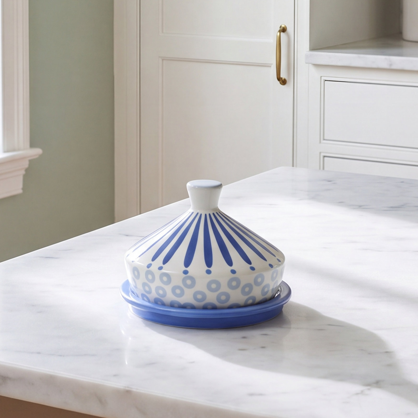 Round Ceramic Butter Dish