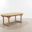 Lodewijk Oval Teak Extendable Outdoor Dining Table With Umbrella Hole , 210cm W 150cm D