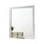 Miroir pour commode Tory, rectangulaire rectangulaire de 36 pouces, bois massif blanc classique