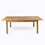 Ensemble de salle à manger d'extérieur en bois d'acacia 7 pièces, 1 table de salle à manger avec 6 chaises pour la pelouse, la cour et le jardin