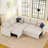 L-Shaped Modular Sleeper Sectional-101957145