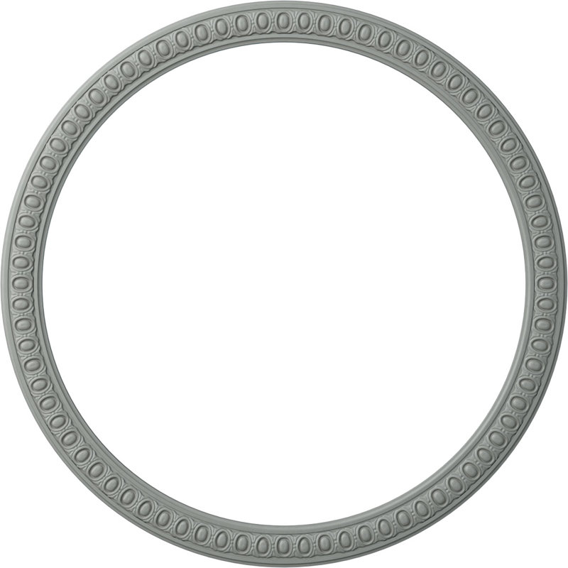 Ensemble d'anneaux de plafond Egg and Dart, H 42 po x l 42 po x P 0,625 po, Paquet de 4 (forme un cercle complet)