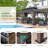 Aluminum Patio Gazebo with Double Roof-90577629