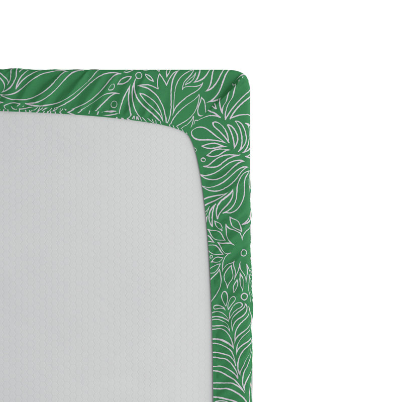 Microfiber Floral Fitted Sheet, Full Fitted Sheet