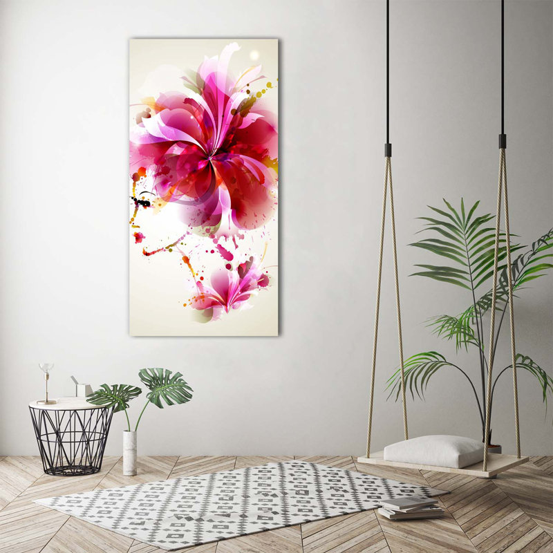 Abstraction Of A Woman - Wrapped Canvas Print