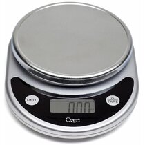J&V TEXTILES Kitchen Food Scale for Baking and Cooking, Lightweight and  Durable Design, LCD Digital Display, 8 x 6 x 1.25, White