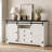White Manufactured Wood Sideboard Cabinet