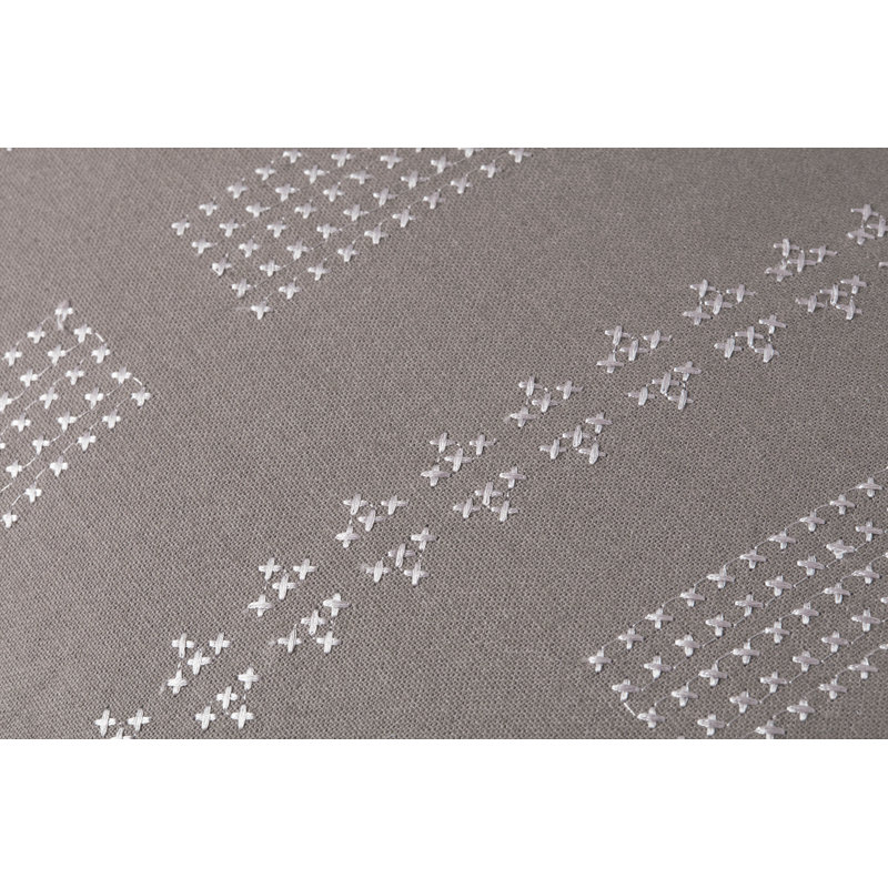 Oreiller gris Jean / Jean Stoffer x Loloi William, Housse de coussin seulement
