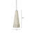 Carleah 1 - Light Silver Cone Pendant