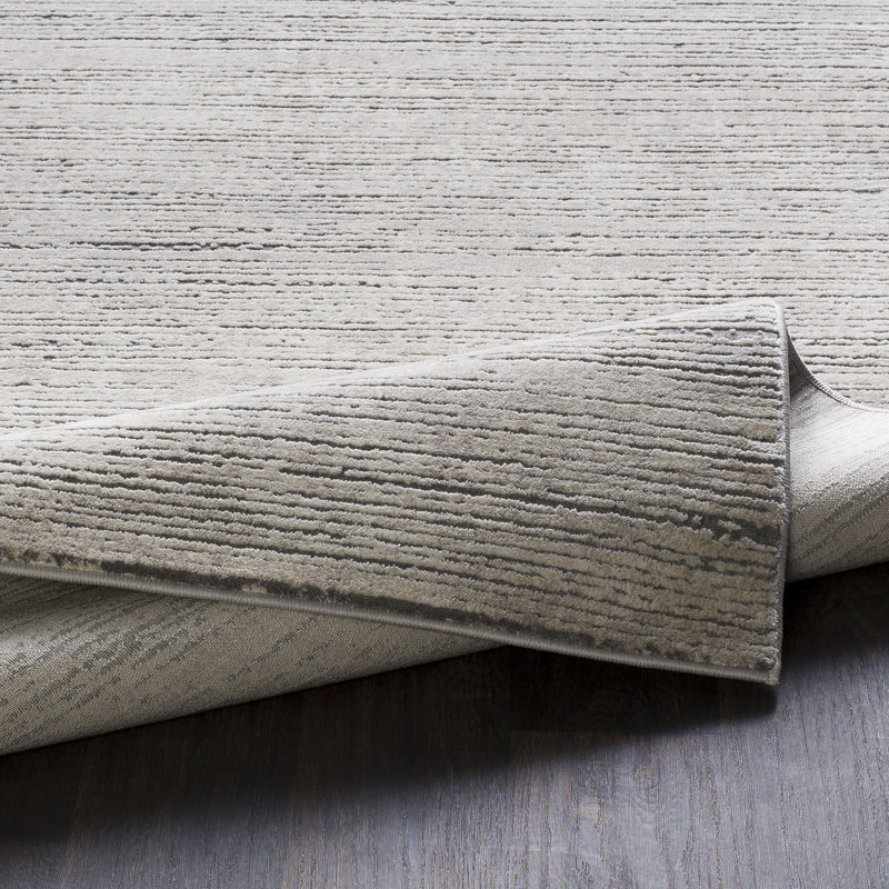 Bridgeton Gray Sleek Area Rug, Round 5'3"