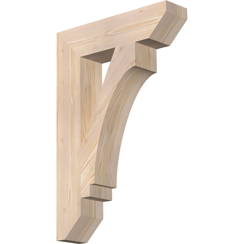 5 1/2"W x 24"D x 36"H Imperial Slat Smooth Bracket, Douglas Fir, Douglas Fir (Smooth), 36"H x 5.5"W x 24"D