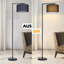 Arched Floor Lamp 166cm Modern Metal with Fabric Shade Jaesa-1676672650