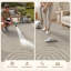Tapis intérieur/extérieur géométrique gris/blanc résistant aux UV-630778520-630778522