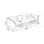 Causeuse-coussin modulaire en cuir véritable vert-2143340616