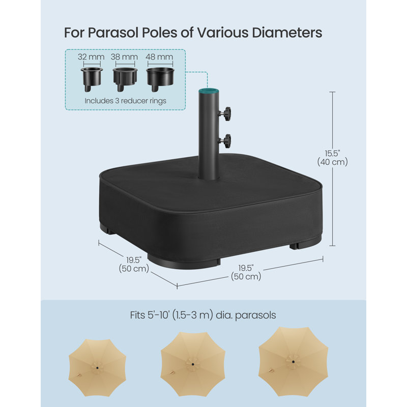 3.9kg Steel No Installation Needed Umbrella Base