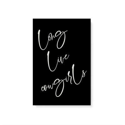 Long Live Cowgirls Wrapped Canvas