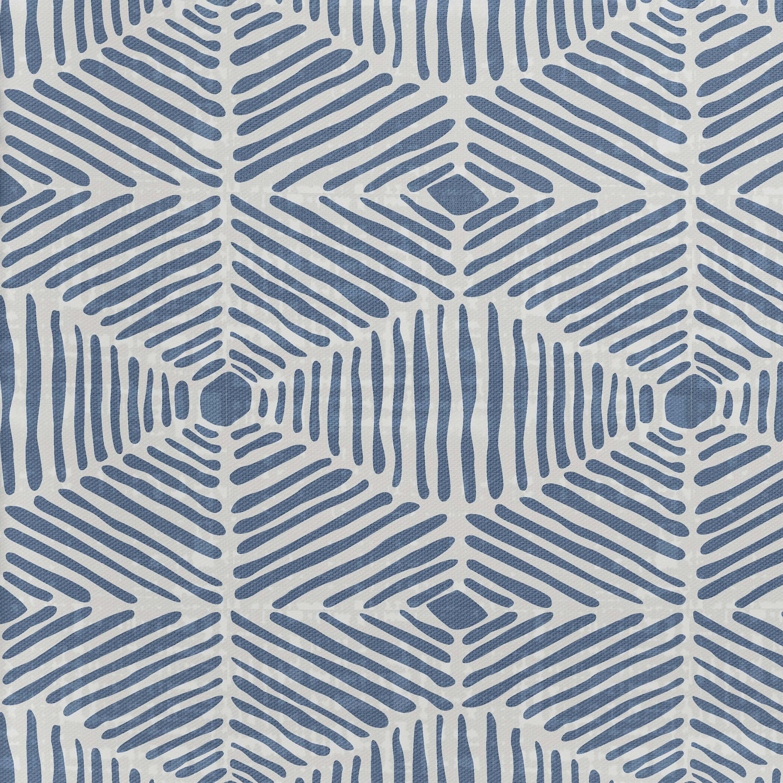 Harriette Upholstered Ottoman, Painted Diamond Dusty Blue