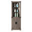 Grande armoire de coin Gracie Oaks Farmhouse, porte de grange / tablettes réglables-1388183197