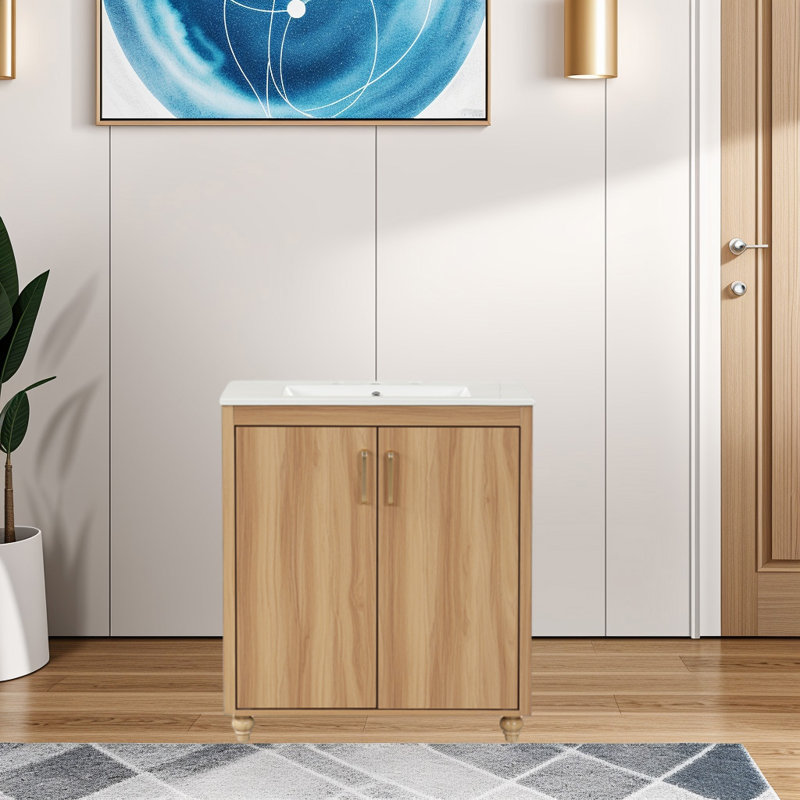 Zyrah 30'' Single Bathroom Vanity with Top