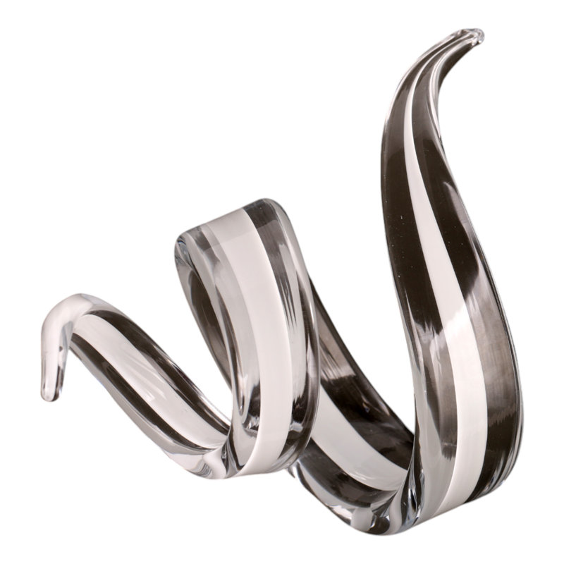 14" Newtok Long Glass Ribbon Statuary