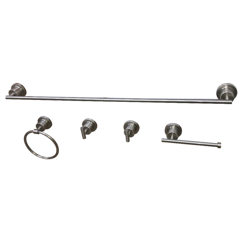 Ensemble de quincaillerie de salle de bain 5 pièces Concord, Nickel brossé