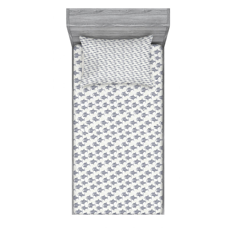 Microfiber Sheet Set, Twin XL Sheet Set with Fitted Sheet