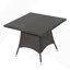 Table de salle à manger contemporaine en osier avec surface résistante aux intempéries pour un usage extérieur et un entretien facile