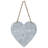 10" Gray Galvanized Metal Heart Shaped Welcome Wall Decor-94565427