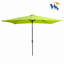 Parasol d'extérieur à DEL solaire 10 x 6,5T avec manivelle et bouton poussoir inclinable pour la cour-1483222730