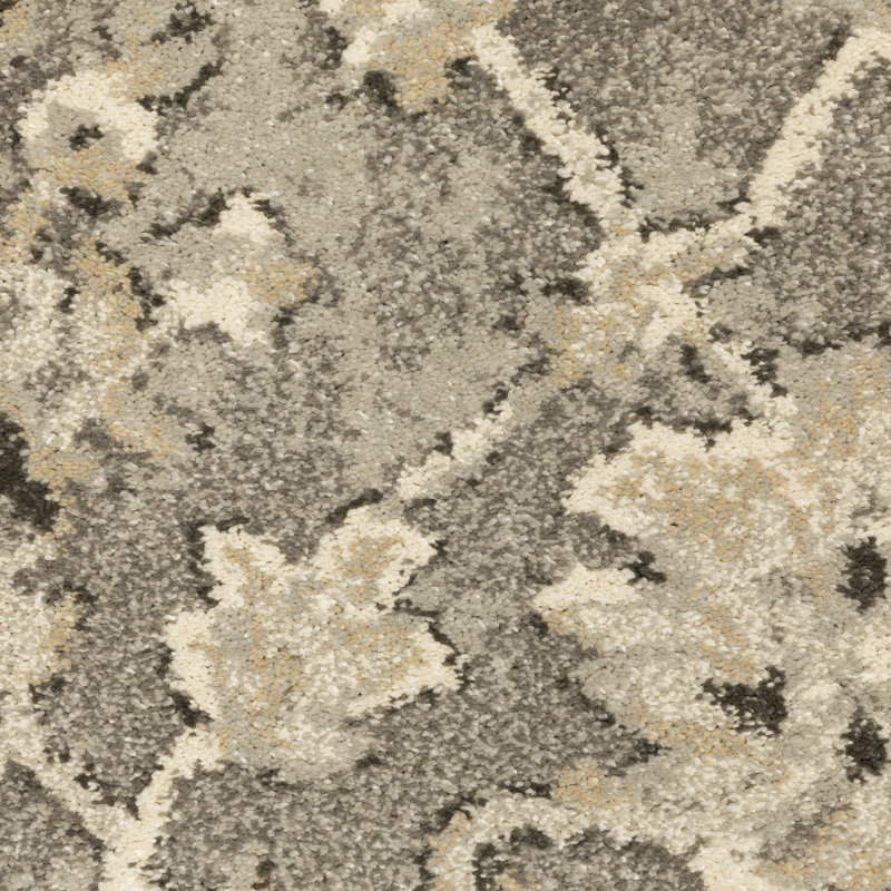 Tapis oriental gris / beige Caryll, Tapis de couloir 2 pi 3 po x 7 pi 7 po