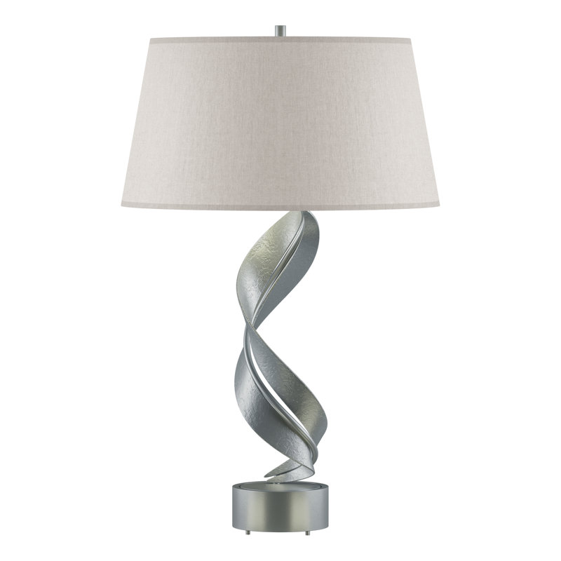 Folio 25.1" Table Lamp, Flax, Vintage Platinum