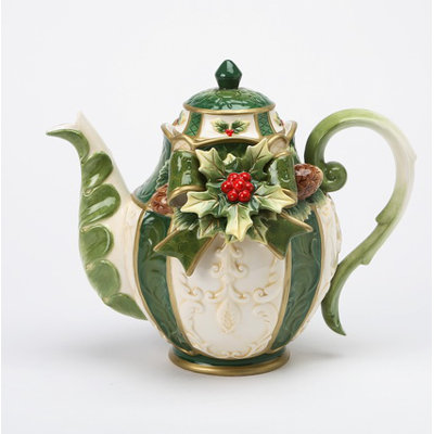 Théière en céramique Emerald Holday