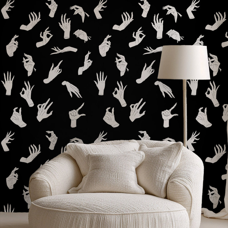 Black Gothic Hands Wallpaper