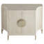 Estriada Solid Wood Hand Painted Accent Cabinet