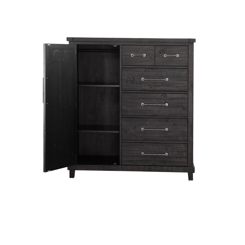 Kilby 54'' W 6 - Drawer Dresser, Brown