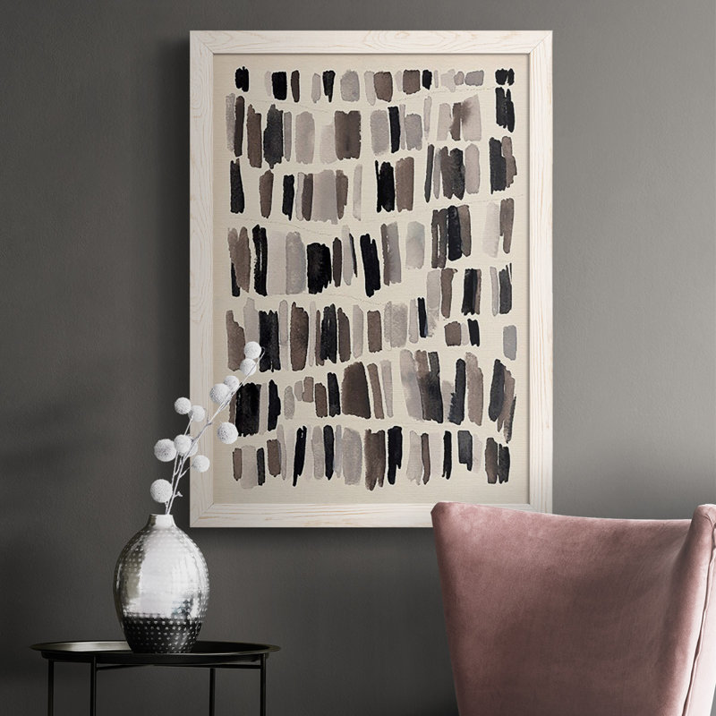 "Michal Chalk And Flint II", reproduction d'art sur toile, Blanc