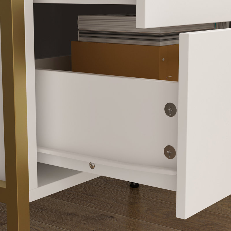 Commode 9 tiroirs Hopkinton, Blanc