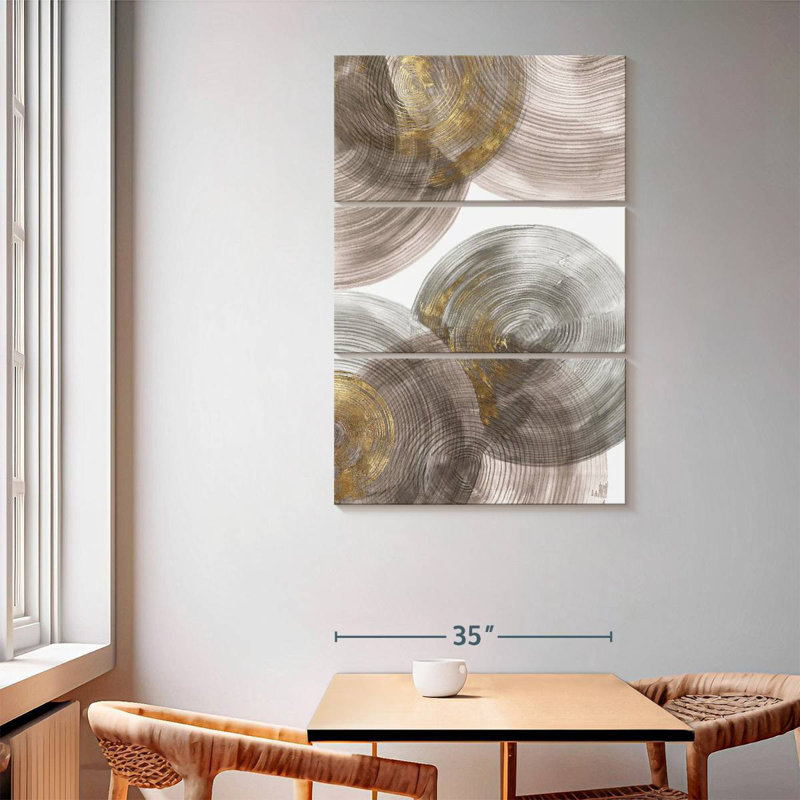 Avery Spiral Rings I, 65" H x 42" W