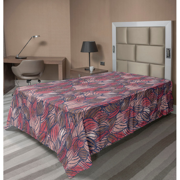 Ambesonne, drap plat floral pivoines, art botanique printanier