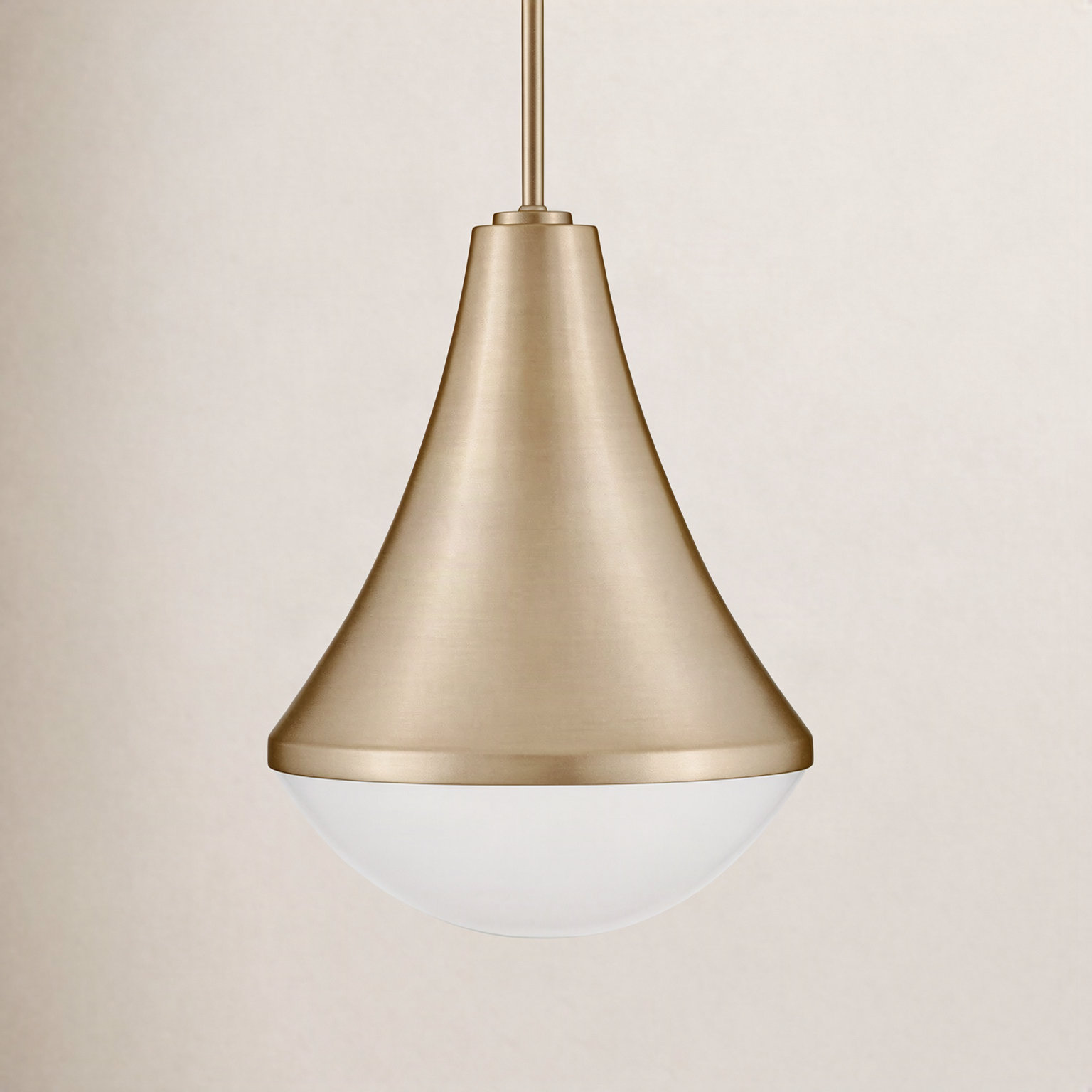 Candace Pendant Light, Lacquered Brass